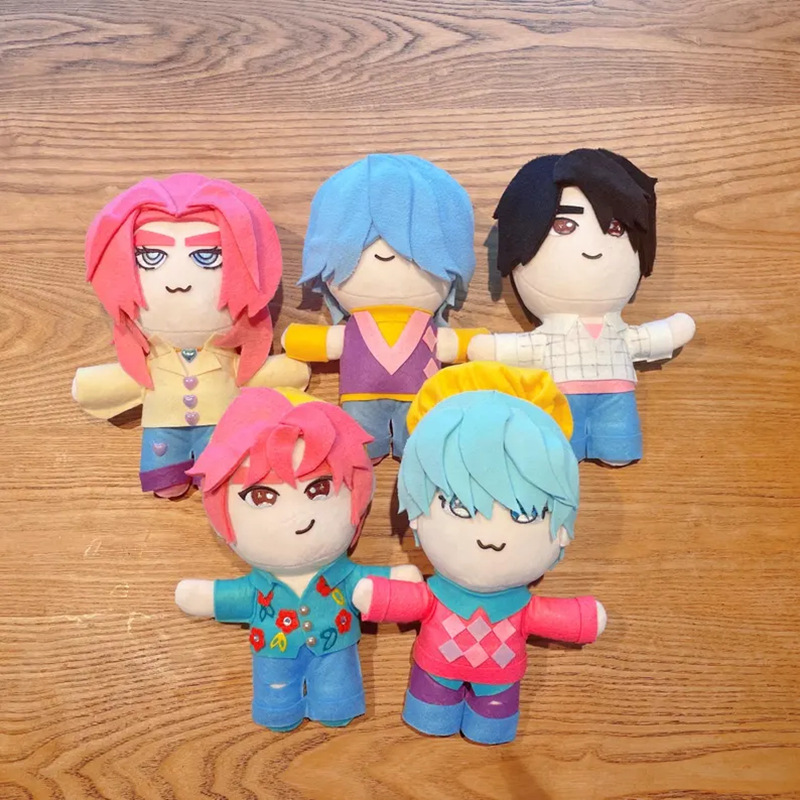 跨境新品K Pop Demon Hunters: Saja Boys Plushies毛绒玩具男团|undefined