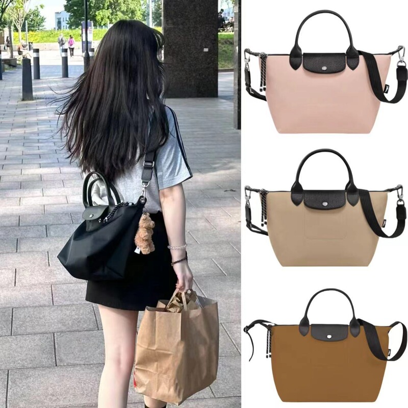 Longchamp Energy Twill Style Short-Handle Dumpling Bag, Handbag, Shoulder Bag, Crossbody Bag, Travel Bag, Large Capacity Mommy Bag Longchamp Energy Twill Style Short-Handle Dumpling Bag, Handbag, Shoulder Bag, Crossbody Bag, Travel Bag, Large Capacity Mommy Bag