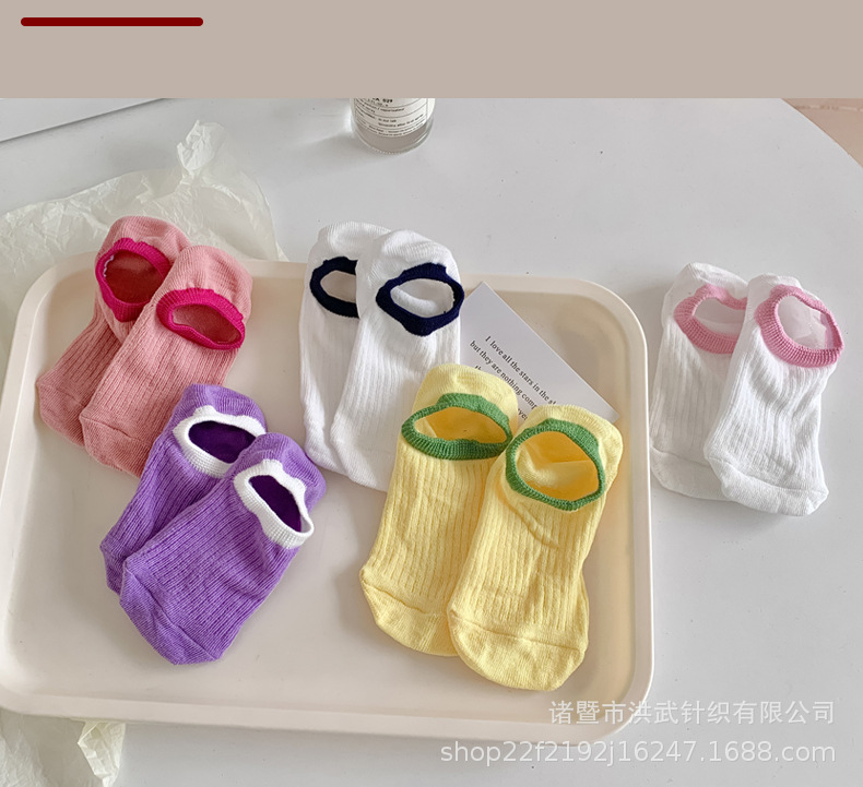 New Summer Socks for girls Dopamine Light Mouth Boat Socks Invisible Low Top Colored Women's Summer Invisible socks