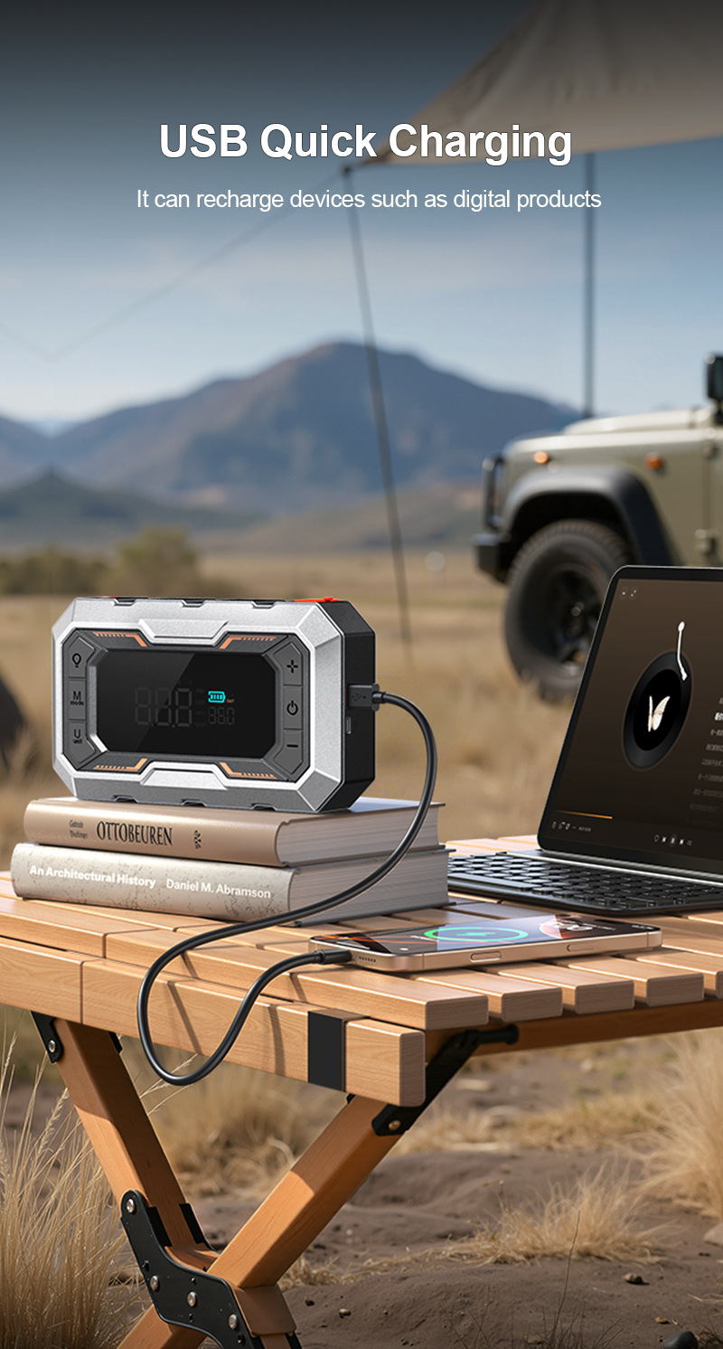 [N11] Cross-Border Car Emergency Starting Power Supply, Air Pump, Integrated Power Bank, Multifunctional Portable Battery Jump Starter