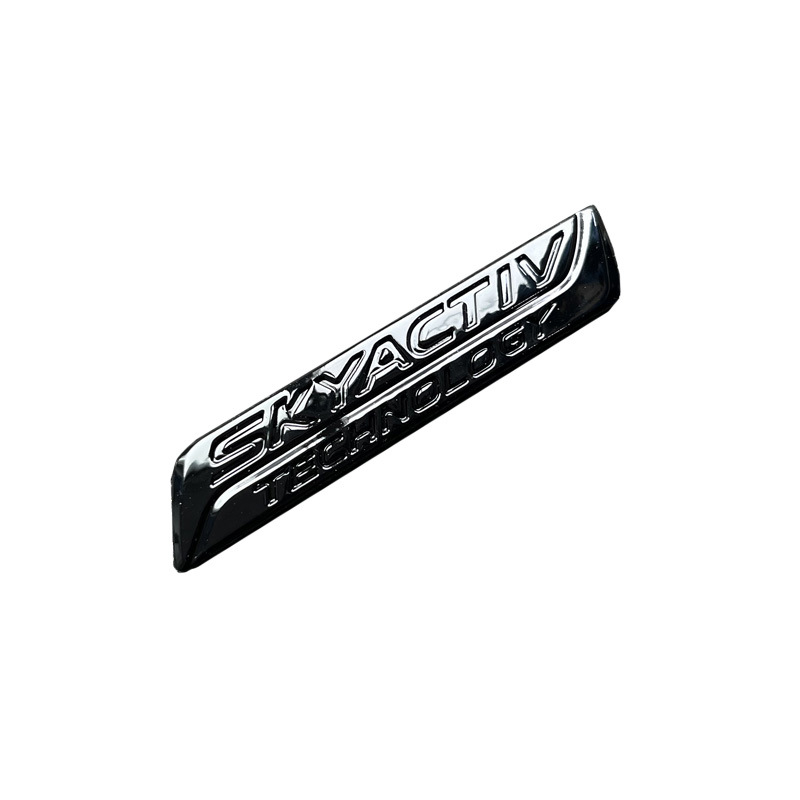 Suitable for Mazda 3 Axela Overseas Version Front and Rear Car Logo Black Warrior Modified Mazda3 Letter Logo Tail Logo