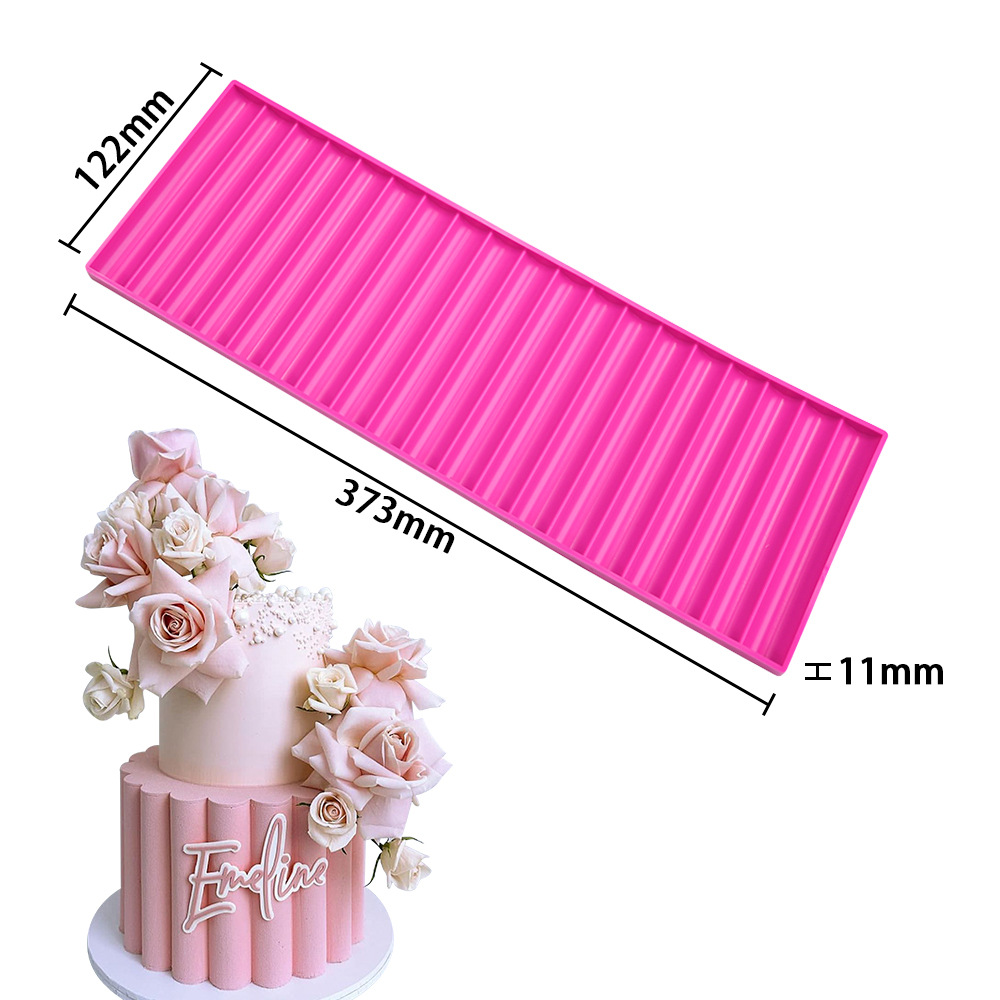 Nueva gema diamante patrón impresión molde borde molde DIY fondant encaje pad pastel decorativo molde de silicona