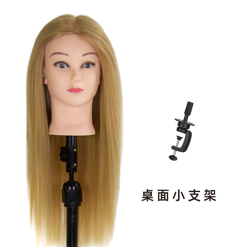 真发混丝无妆头模美发教学练习编盘发修剪吹造型公仔头化妆模特头|undefined