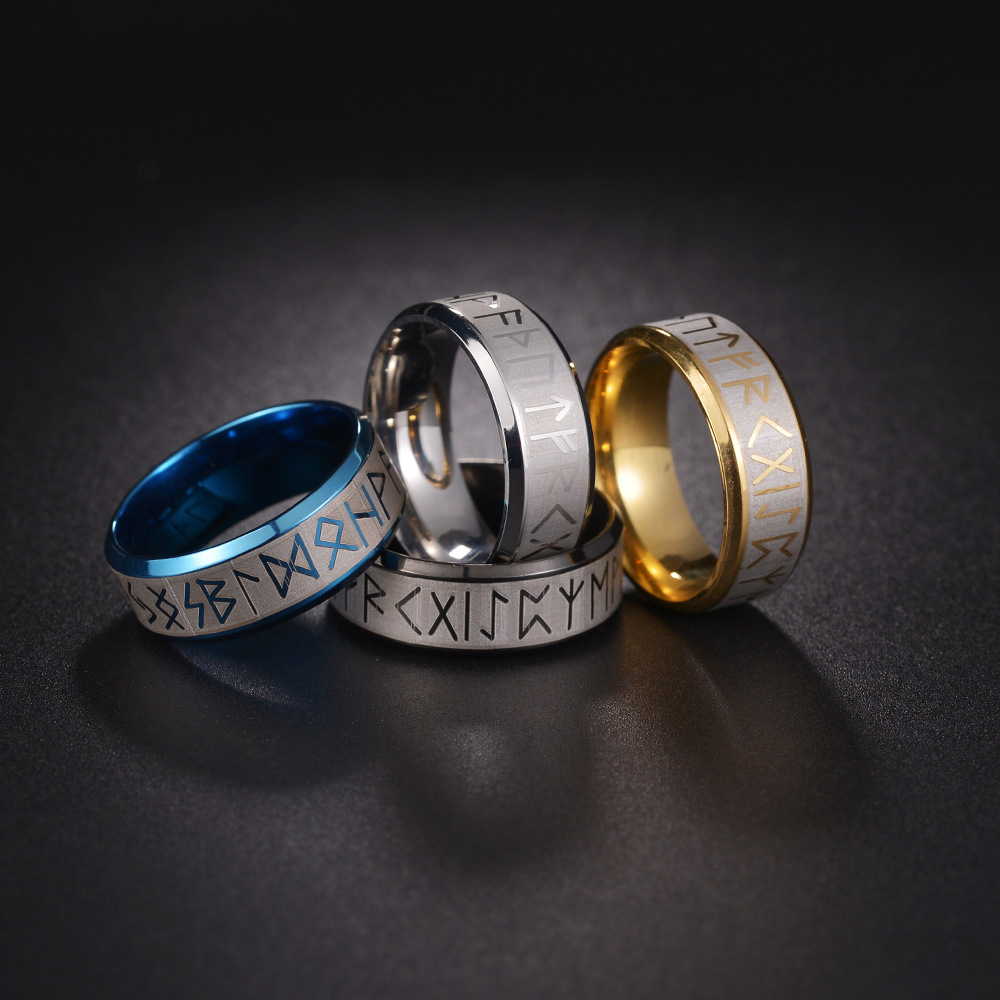 Gold Plated Plating Material Rings Classification Basic Modern Style Streetwear Geometric 201 Stainless Steel Plating Gold Plated Men'S Rings