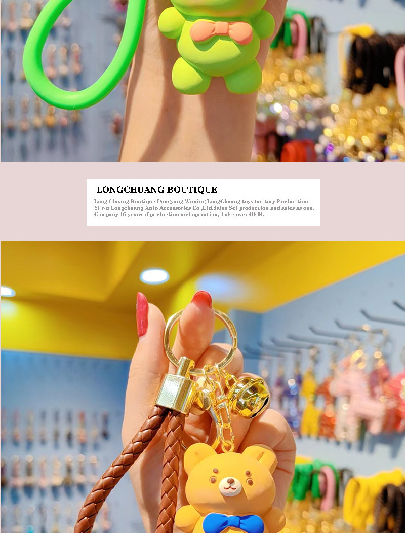 35g Weight Bag Pendant, Keychain Classification 1 Piece Quantity Casual, Street Occasion Resin Material Animal Pattern Unisex Gender Cartoon Style, Cute Style 1 Piece Cartoon Style Cute Animal Resin Unisex Bag Pendant Keychain 6