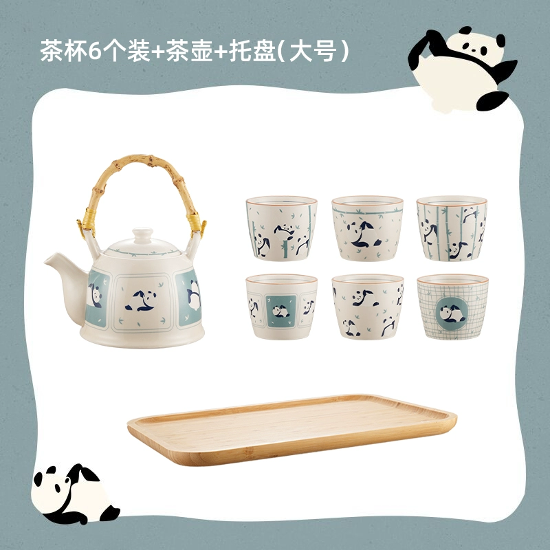  tea set for office, gift box in gift box for home use, teapot, cute tea cup