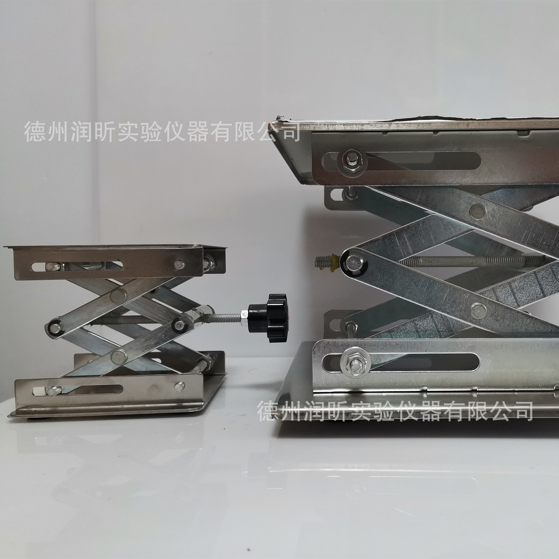 升降台  实验室升降台  不锈钢100*100*160（高）