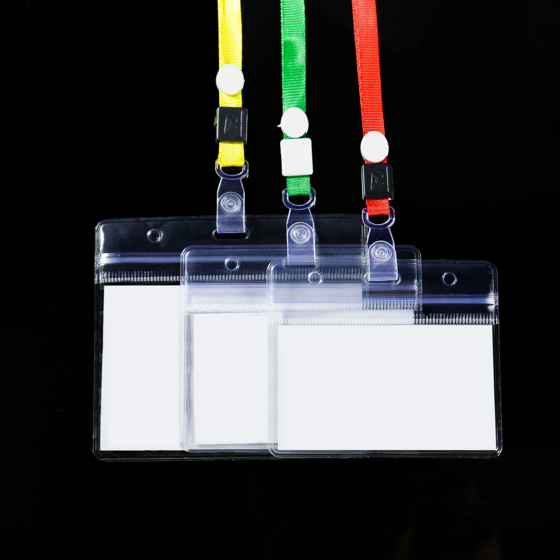 Transparent waterproof work card holder PVC, strap, wholesale