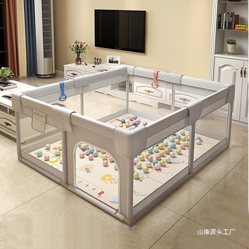 Fence Guardrail Children's Above Ground Crawling Toddler Indoor Home Crawling Mat Baby Game Guardrail Fence