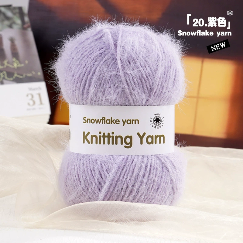Качественная шерстяная бархатная crochet, ручная работа иглой, вязаный шарф, шляпа, со снежинками, 3 мм, DIY