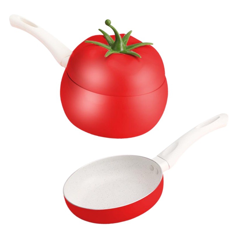 Yipin cocina creativa de leche de tomate olla antiadherente coreano olla de fideos instantáneos Cocina de Inducción universal de aluminio de doble fondo pequeña olla de leche