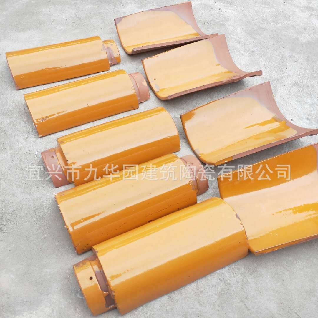 竹筒瓦厂家直供园林古典屋面装饰瓦琉璃瓦瓦片仿古瓦当构件