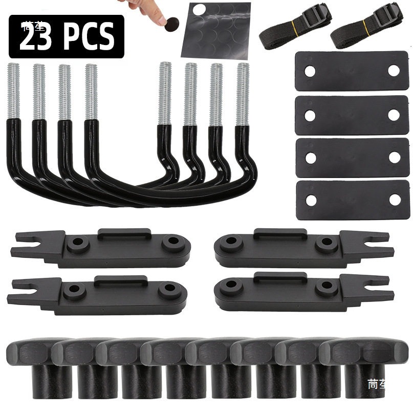 Luggage rack clamps, car roof luggage mounting accessories, fixed U-shaped bolts, U-hooks