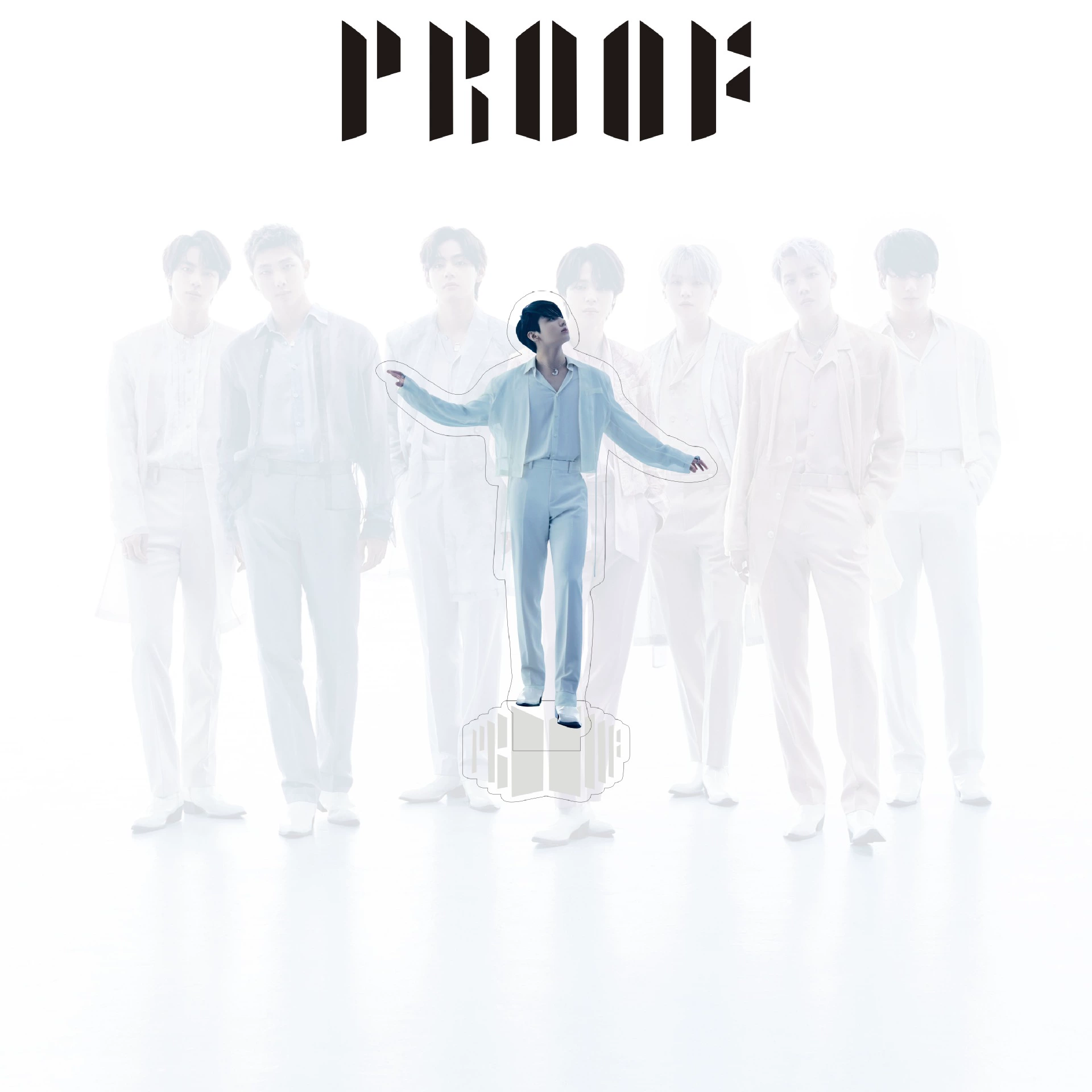 Новый альбом BT Star Youth Group Proof стоит на столе, карточка, новая человекоподобная настольная установка звезда вокруг звезды
