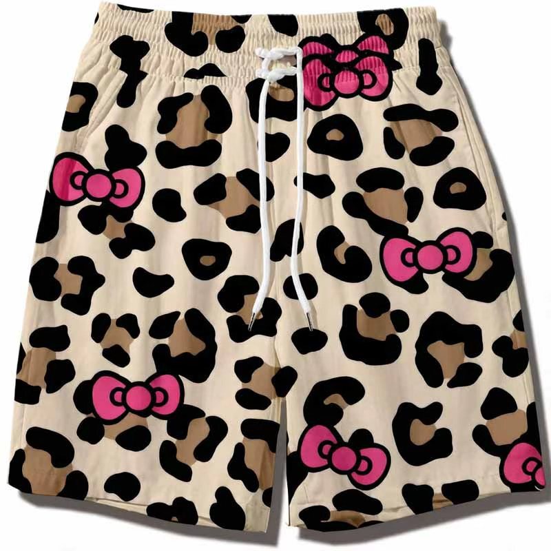 【Can Be Shipped Individually】2026 Cartoon Hello Kitty Shorts Summer Unisex Couple Versatile Beach Shorts Cute