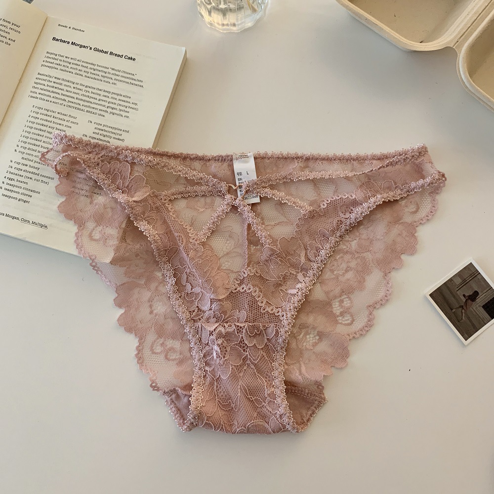 Nektar de primavera ~ nueva ropa interior de encaje de mujer pura, sexy, pantalones cortos huecos, pantalones de entrepierna de algodón para niñas image 8