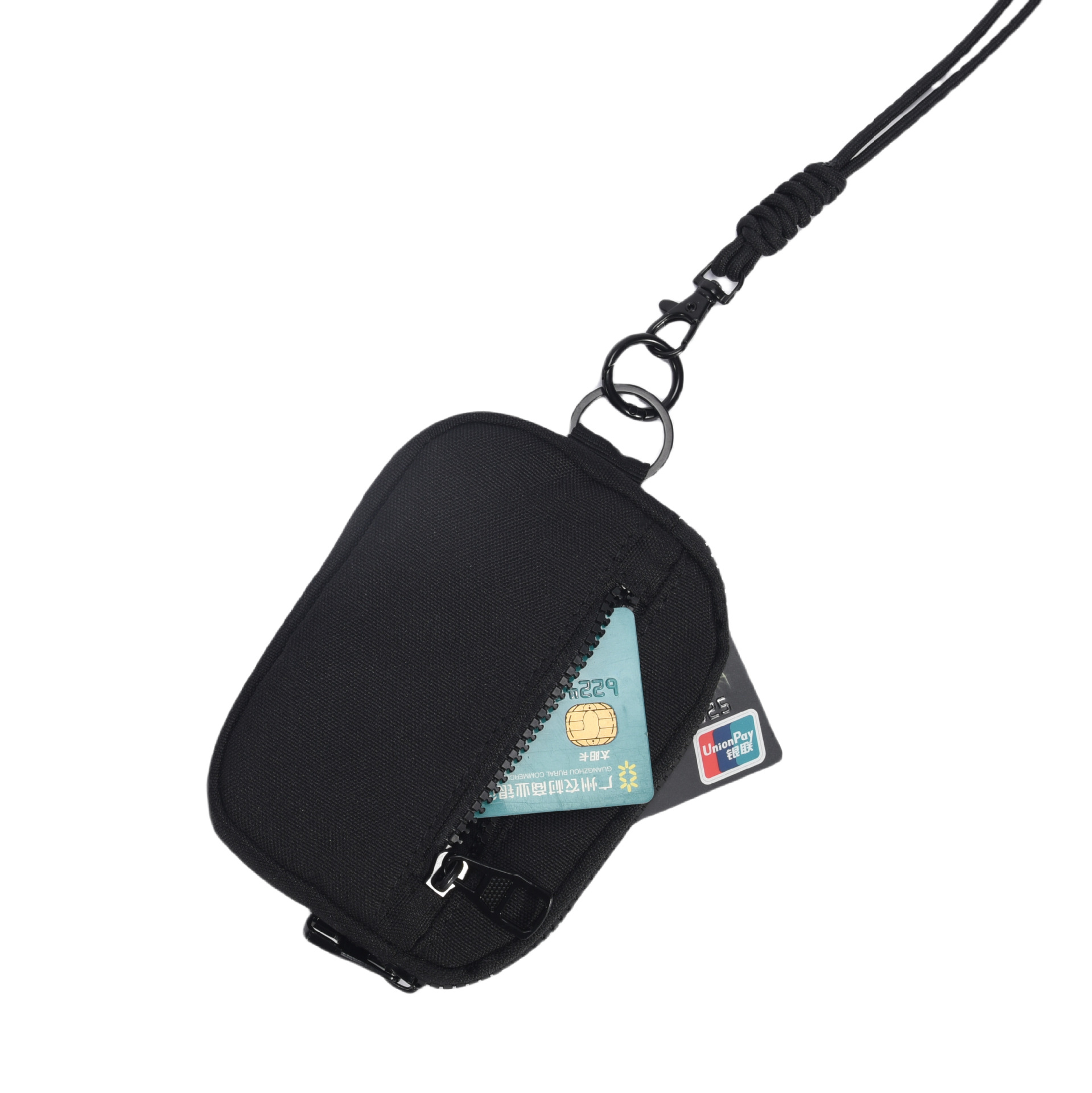 Outdoor Military Fan Change Storage Bag Piece Bag Card Case ID Bag Tactical Clutch Bag Neck Zipper Bag Coin Bag