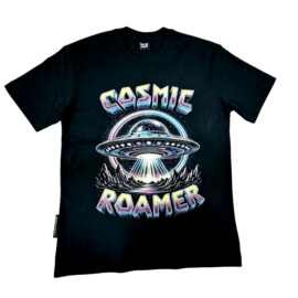美式复古棉短袖T恤UFO宇宙数码印花情侣款宽松圆领休闲工厂直供