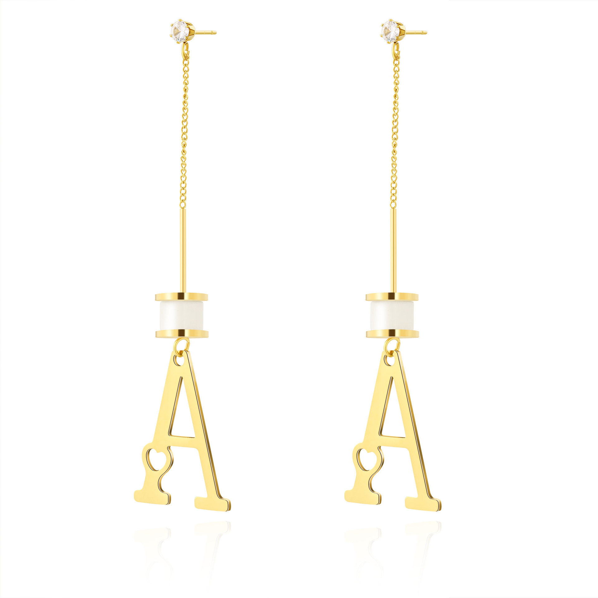 Oferta especial experiencia europea y americana joyería de acero titanio vacío galvanoplastia no decoloración no alérgica joyería pendientes collar fábrica al por mayor