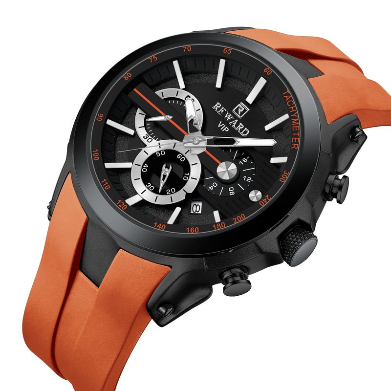 Reward Genuine Multifunctional Sports Quartz Watch Waterproof Luminous Chronograph Men's Watch Rd83046M Reward Genuine Multifunctional Sports Quartz Watch Waterproof Luminous Chronograph Men's Watch Rd83046M