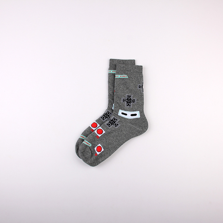 Dibujos animados de dibujos animados Calcetines de dibujos animados deportes casuales jacquard pareja de algodón de mujer calcetines de media pantorrilla calcetines de moda medias de hombre