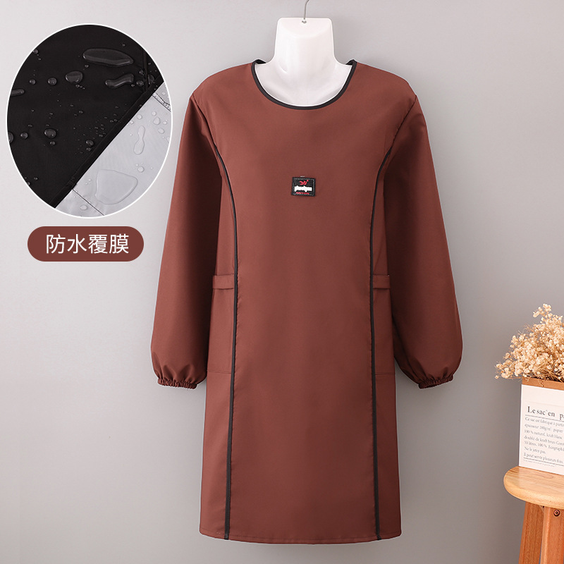 Delantal a prueba de aceite delantal a prueba de agua delantal de cocina especial delantal de manga larga ropa de mujer delantal explosivo