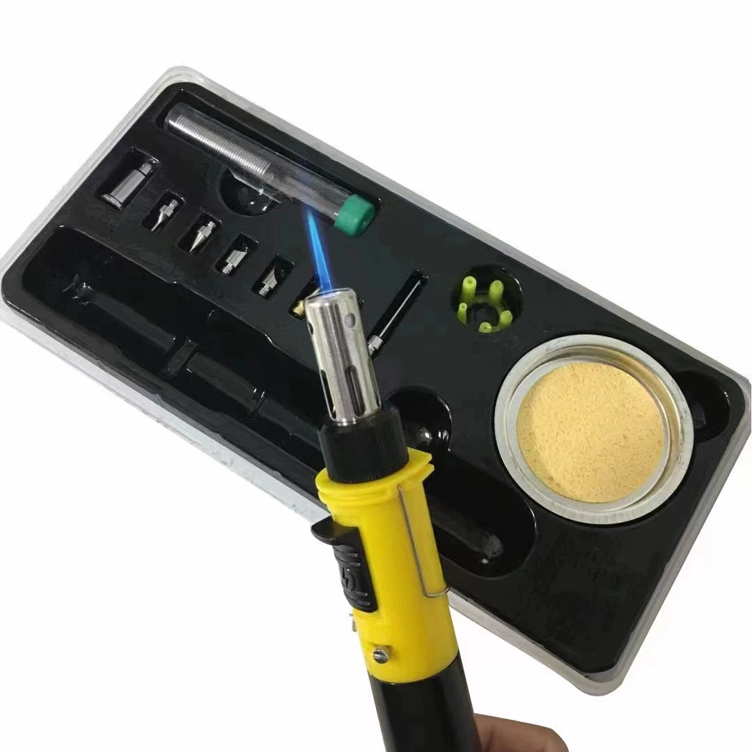 12 -in -1 Gas Bae Iron Set Electronic Fighting Gas Barker Iron Pen Welding Welding Tool