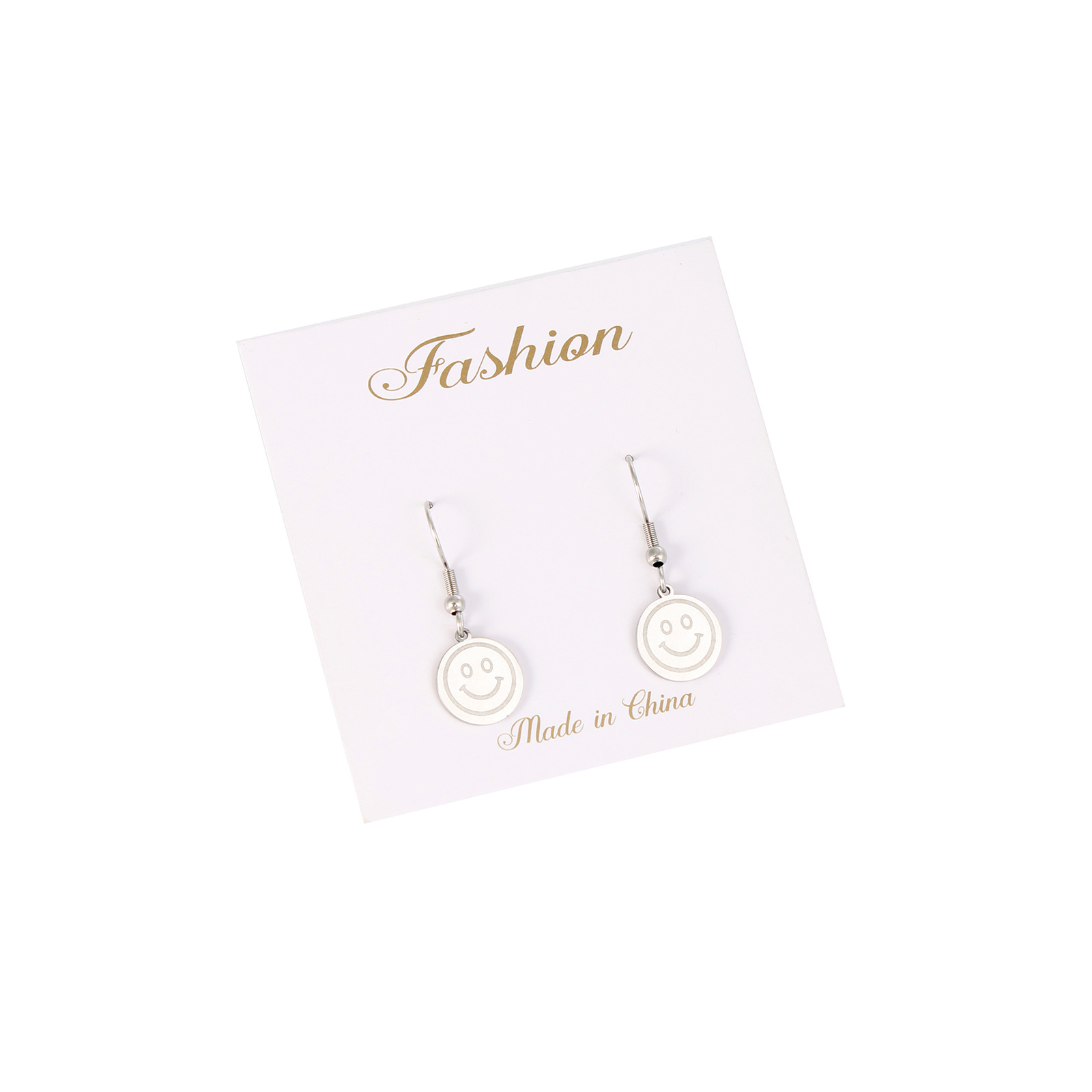 1 Pair Fashion Portrait Polishing Stainless Steel Drop Earrings display picture 17