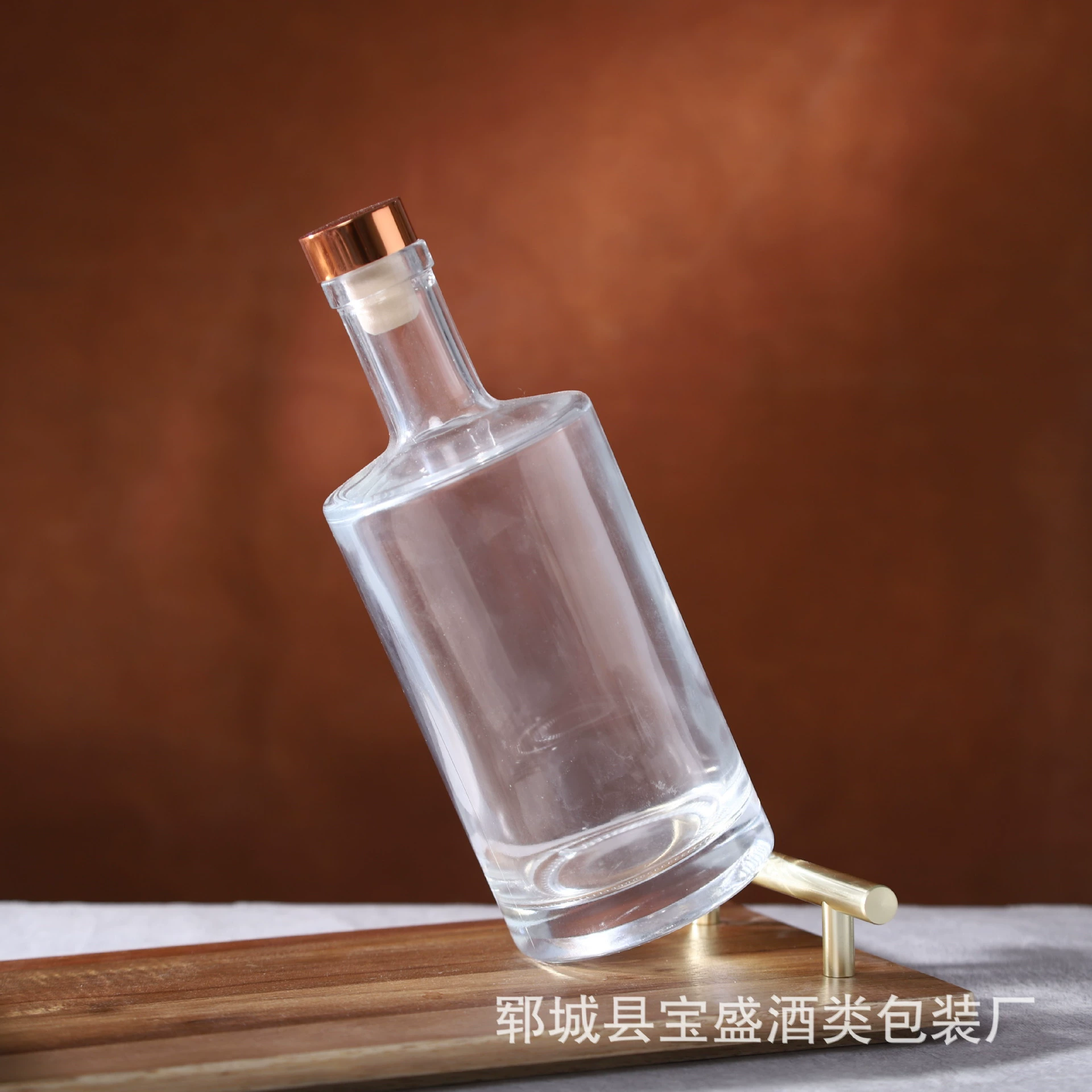 500 мл один фунт прозрачной винной бутылки стеклянная герметичная бутылка Чистый фаршированный бутылка с крышкой стеклянная бутылка оптом