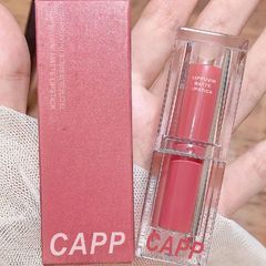 Cappuvini透明亞克力口紅啞光霧面浪漫口紅肉桂白桃烏龍學生顯白