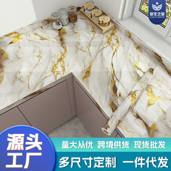 厨房灶台专用贴纸防油防水台面大理石防火耐高温贴膜加厚贴自粘膜