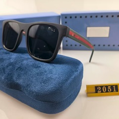 新款G家欧美风复古框男女防紫外线太阳眼镜 小红书同款墨镜GG2501