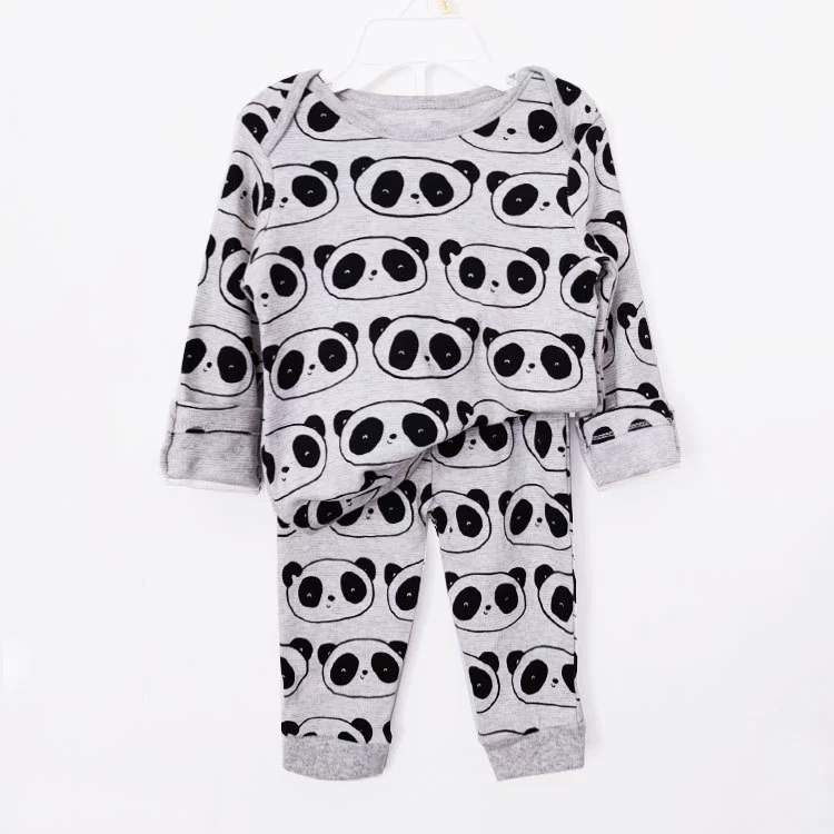 Children's long-sleeve, trousers, set for new born, cotton pijama, 2 pieces, European style