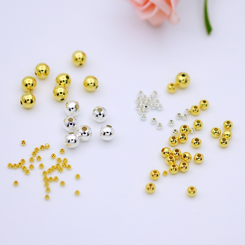 18K Gold-Filled Small Gold Beads 14K Transfer Separated Beads Glossy Color Preservation DIY Handmade Jewelry Accessories Beads Loose Beads D40 18K Gold-Filled Small Gold Beads 14K Transfer Separated Beads Glossy Color Preservation DIY Handmade Jewelry Accessories Beads Loose Beads D40