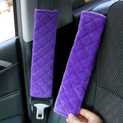 Quilted Car Seat Belt Protective — Seat belt shoulder pad