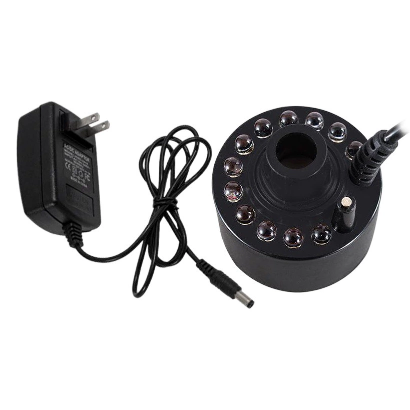 20MM распыляющая головка пластиковая 12 лампа тумана трансформатор коррозионностойкий рокарий проточной воды фитинги увлажнитель головка