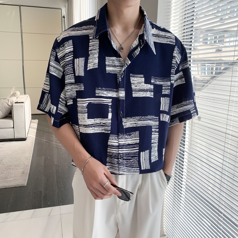 파란색