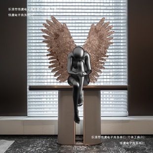 Creative Angel Floor-Standing Character Large-Shaped Living Room Decoration Ornaments Art Sculpture Ornaments Hotel Lobby