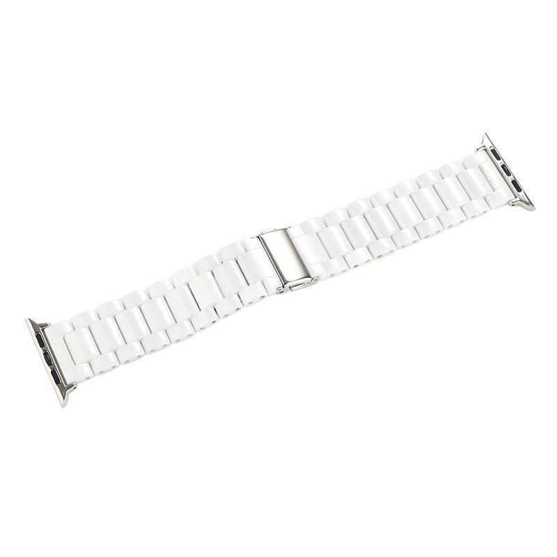 The New White Ceramic Watch Strap Is Suitable for Apple Watch S11, Simple and Stylish, iWatch S10, High-End Feel, 8/7/6