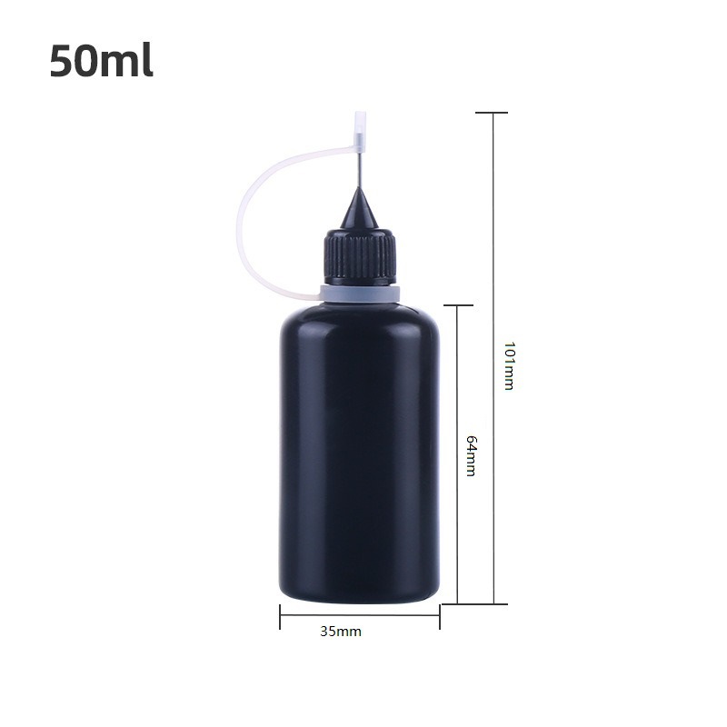 ニードルボトルスポット卸売 10 ミリリットルタトゥー液体クリームスクイズボトル黒遮光ボトル 30 ミリリットルスモークオイルネイルリムーバーボトル