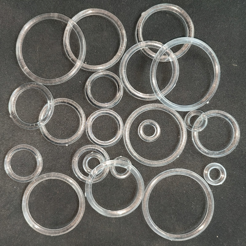 8-50MM transparent plastic ring acrylic circle transparent color ring ring buckle clothing DIY jewelry accessories