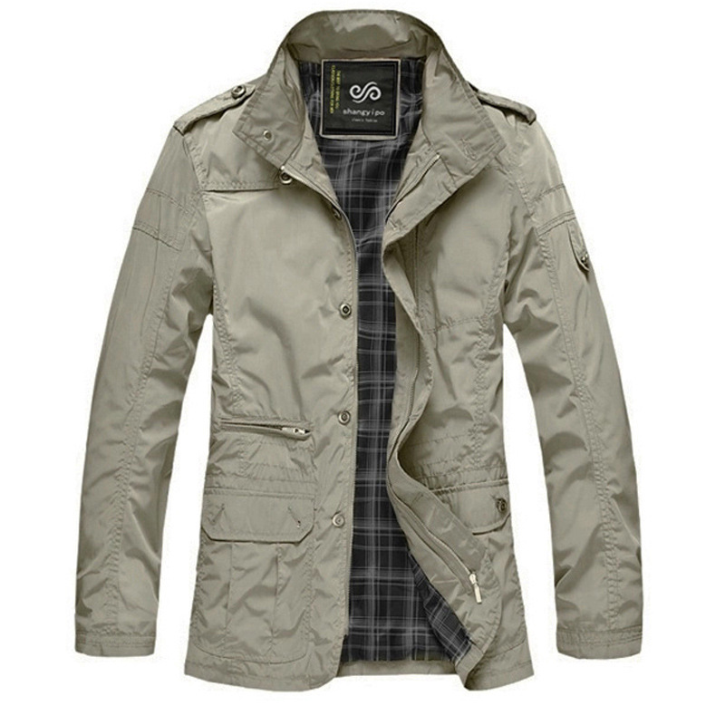 Cross-Border Foreign Trade Men's Spring and Autumn Fashion Versatile Plus-Size Business Casual Stand Collar Jacket for Big and Tall Men Cross-Border Foreign Trade Men's Spring and Autumn Fashion Versatile Plus-Size Business Casual Stand Collar Jacket for Big and Tall Men