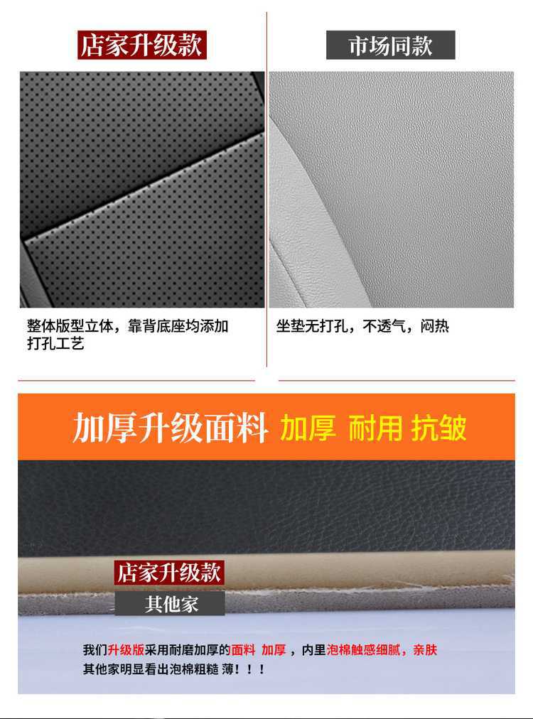 Chery Icar03 Special Seat Cover, 25 Models of Car Seat Cushions, Fully Enclosed Perforated Leather Icar03 Seat Cover, Four-Season Cushion