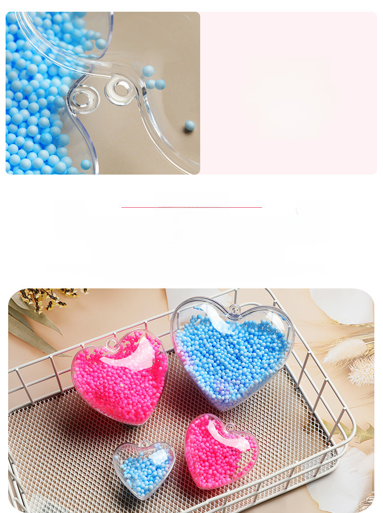 Heart Shaped Ball Candy Box Transparent Decorative Container_voghion.com