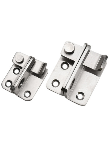 Thickened stainless steel door buckle without punching latch lock room door exposed sliding door lock buckle buckle door bolt