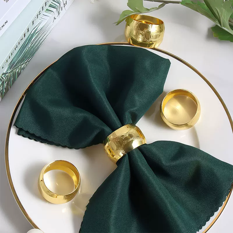 跨境餐巾环新款餐巾扣欧式餐巾圈高档金属圈酒店摆台实力厂家批发
