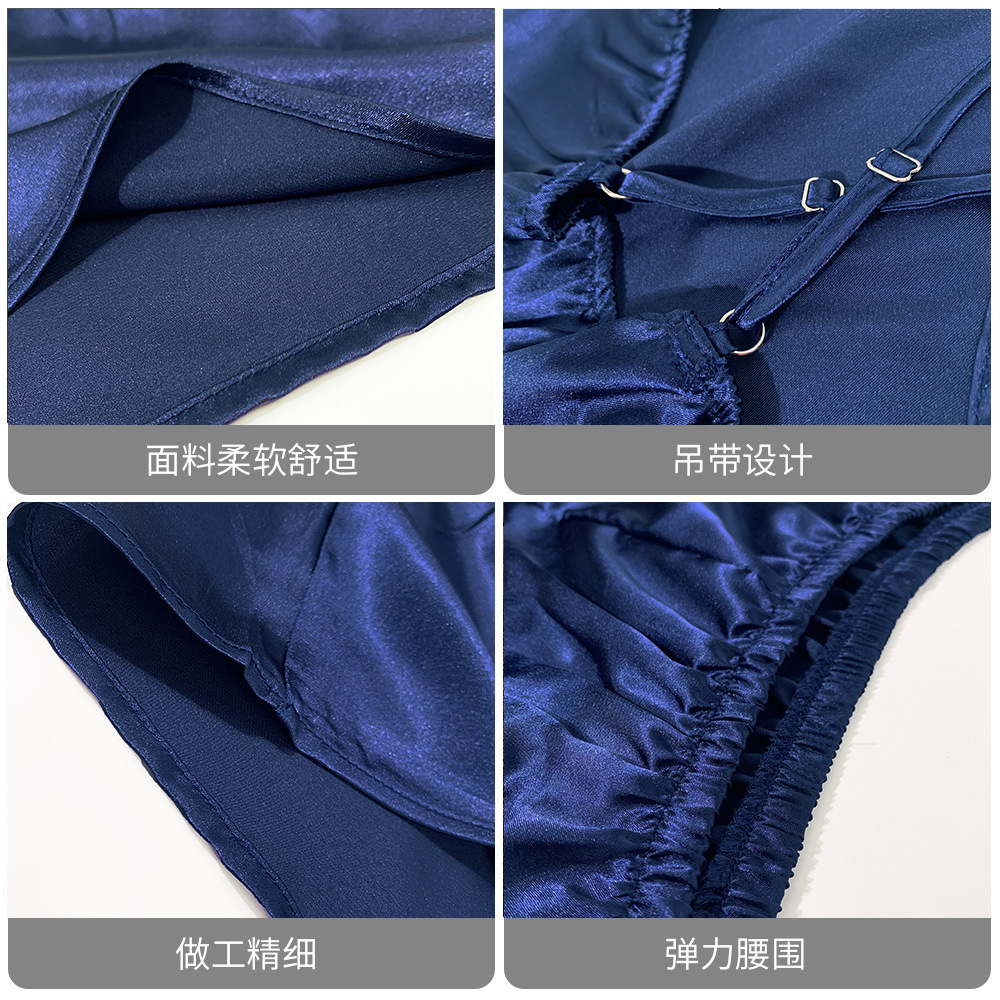 Pijamas multicolores simples paquete de dos piezas para mujeres nuevas chalecas de cinturón pantalones cortos paquete de ropa para el hogar de color caramelo