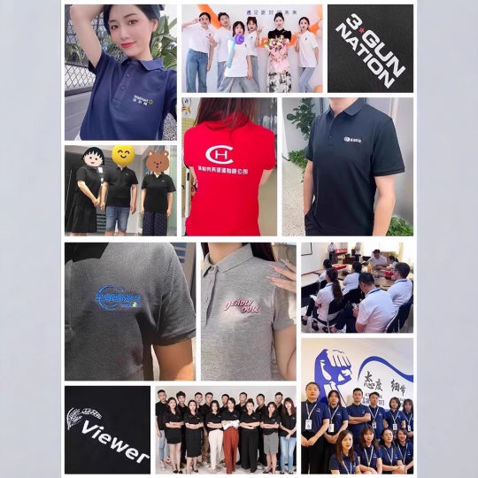 Purple Cotton Polo Shirt Work Clothes Custom Logo Printing Summer Lapel Short-sleeved T-shirt Non-ironing Tooling Embroidery