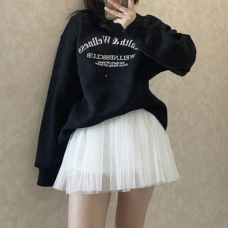 裾が長いスカート、レイヤードアーティファクト、ボトムスカート、インナーライニングスカート、女性用夏用単層カバーガーゼ、透明ショートスカートエクステンション|undefined