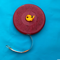 Cloth tape measure linen cloth ruler 100 meters disc tape measure engineering special leather tape measure box disc ruler engineering ruler cloth